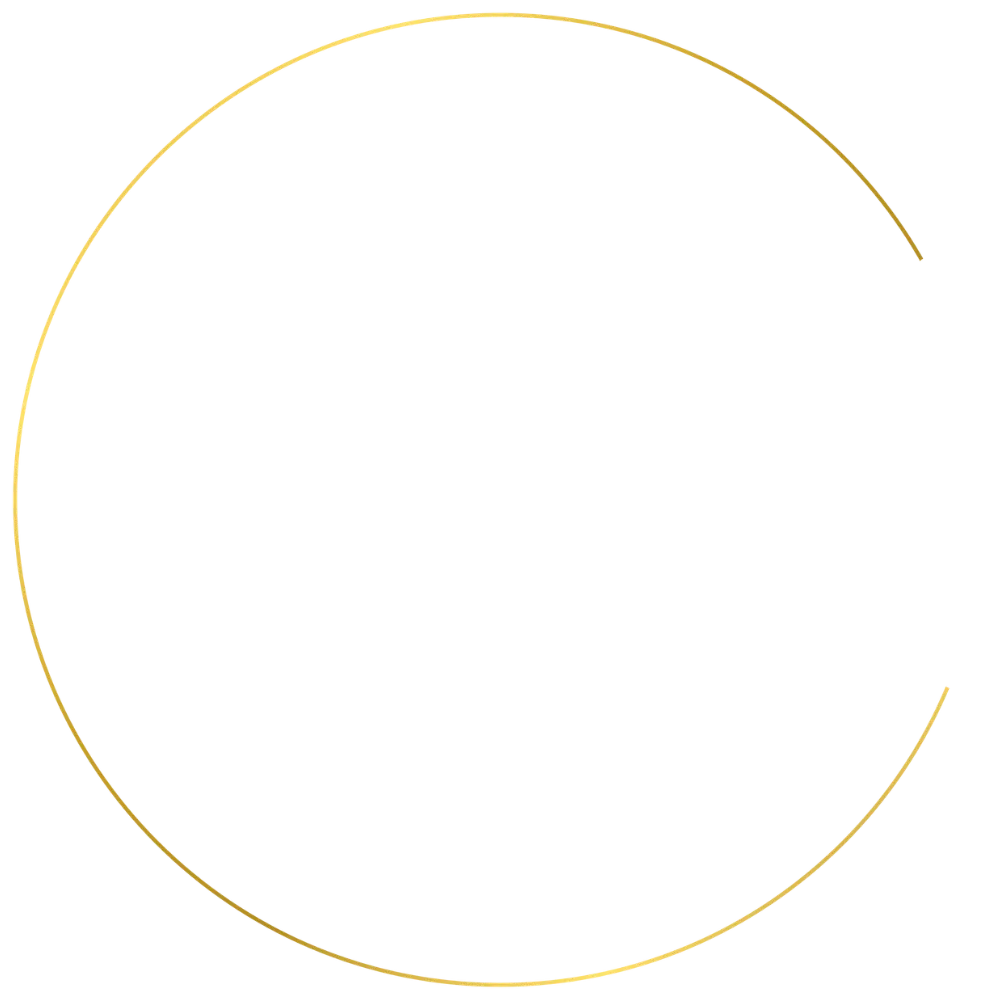 Złote koło dekoracyjne